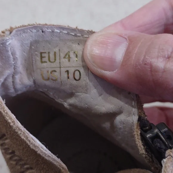 Coolway Tan Nelia Perforated Leather Side Zip Peep Toe Shoes Size 41/US 10 EUC - Picture 13 of 14